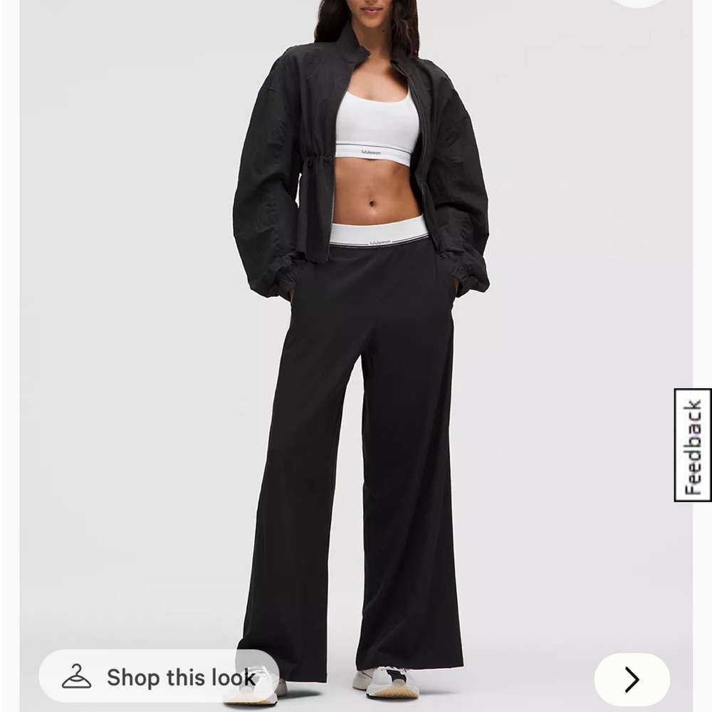 lululemon Swift High-Rise Wide-Leg Pant Logo Waistband